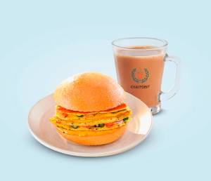 Ginger Chai - Uniflask + Freshly Made Bun Omelette