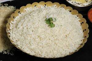 Plain Rice With Raita Or Gravy (serves 1-2)