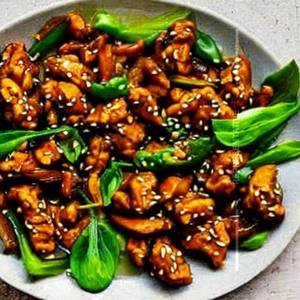 Stir Fried Chicken Green