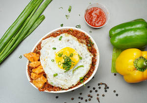 Triple Schezwan Chicken Fried Rice