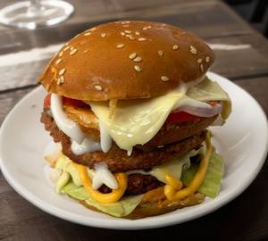 Veg double trouble Burger