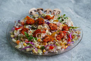 Grilled Mushroom Cheese Salad