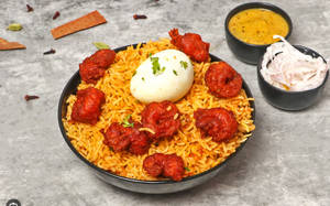 Chicken 65 Biriyani (4 Piece) (750 Ml)