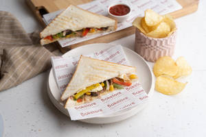 Grilled Veg Cheesy Sandwich