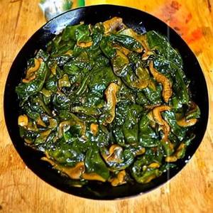 Mushroom Palak