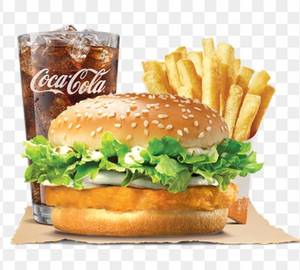 Tandoori Chicken Burger + F Fries + Drink