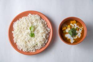 Rice With Matar Paneer