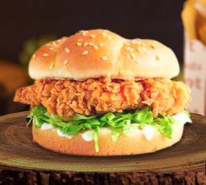 Fried chicken burger