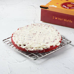Red Velvet Waffle Cake