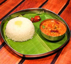 Tomato Pappu Rice Meal