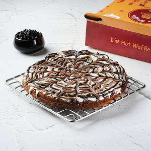 Triple Chocolate Waffle Cake