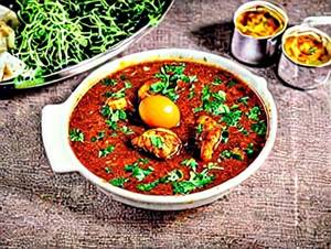 Egg Chicken Tadka