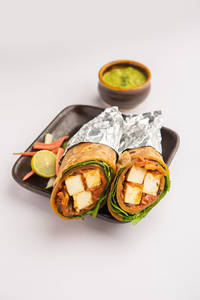 Paneer tikka wrap