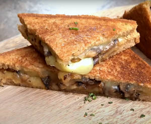 Mushroom Chessy Grilled Sandwich (double Layer)
