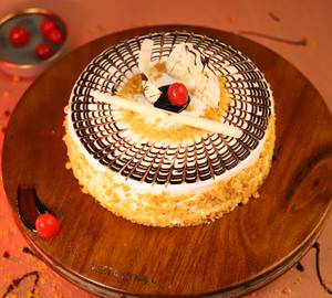 Eggless Butterscotch Cake