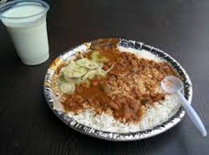 Chawal chole with lassi