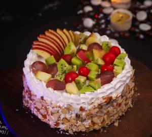 Fresh Fruit Almond Cake