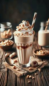 Peanut butter milkshake