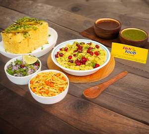 1 Poha + Khaman Dhokla(3Pcs) + Jalebi 100gm (Combos)