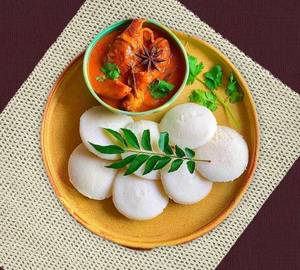 Idly 4pcs(chicken)