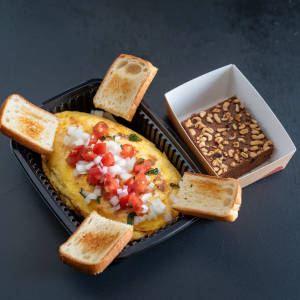Masala Omlette+ Nutty Brownie (1Pc.)