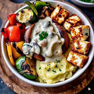 Continental Paneer Mashed Potato Bowl