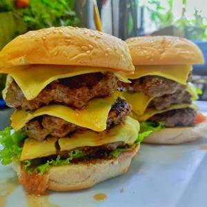 2 Crispy Veg Fish Cheese Burger Combo