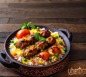 Chicken Kebab Handi Biryani [1kg,-upto two servings]