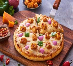 Paneer, Onion & Capsicum Pizza