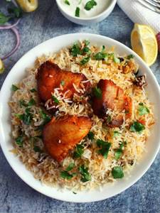 Fish biryani