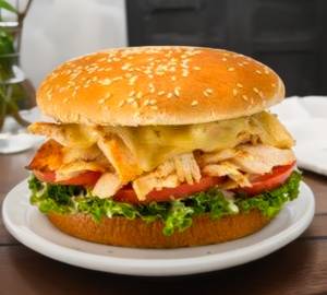 Chicken shawarma burger