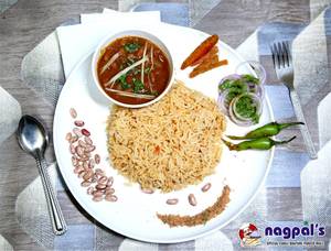 Rajma chawal with lassi