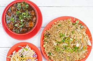 Manchurian Rice with Gravy