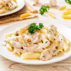Mushroom Cheese Pasta