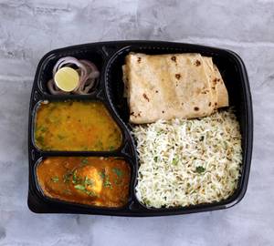 Egg Curry Meal Thali