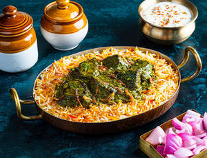 Haryali Chaap Biryani