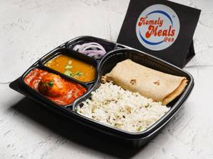 Egg Masala Meal Thali