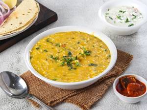 Dal Khichdi With Papad