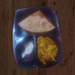 Aloo paratha 2 pieces + aloo bhujia