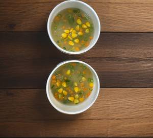 Veg sweet corn soup