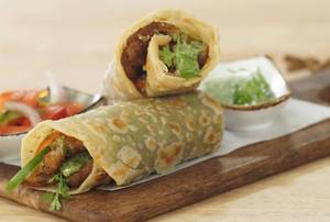 Aloo tikki wrap