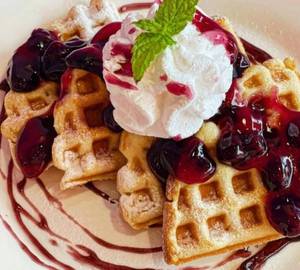 Blueberry waffle