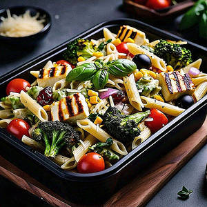 Broccoli Cheese Paneer Pasta Salad