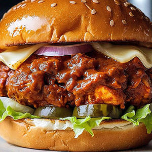 Hot Off The Tawa Chicken Burger