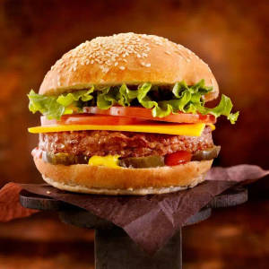 Double Chicken with Cheese Burger