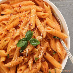 Pink Cheese Pasta