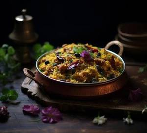 Mushroom biryani