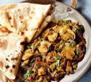 Mushroom masala chaap gravy