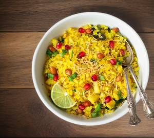 Poha(peanut with bhujia)