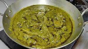 Haryali Saag Meat